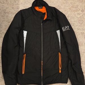 Emporio Armani Black and Orange Performance Jacket